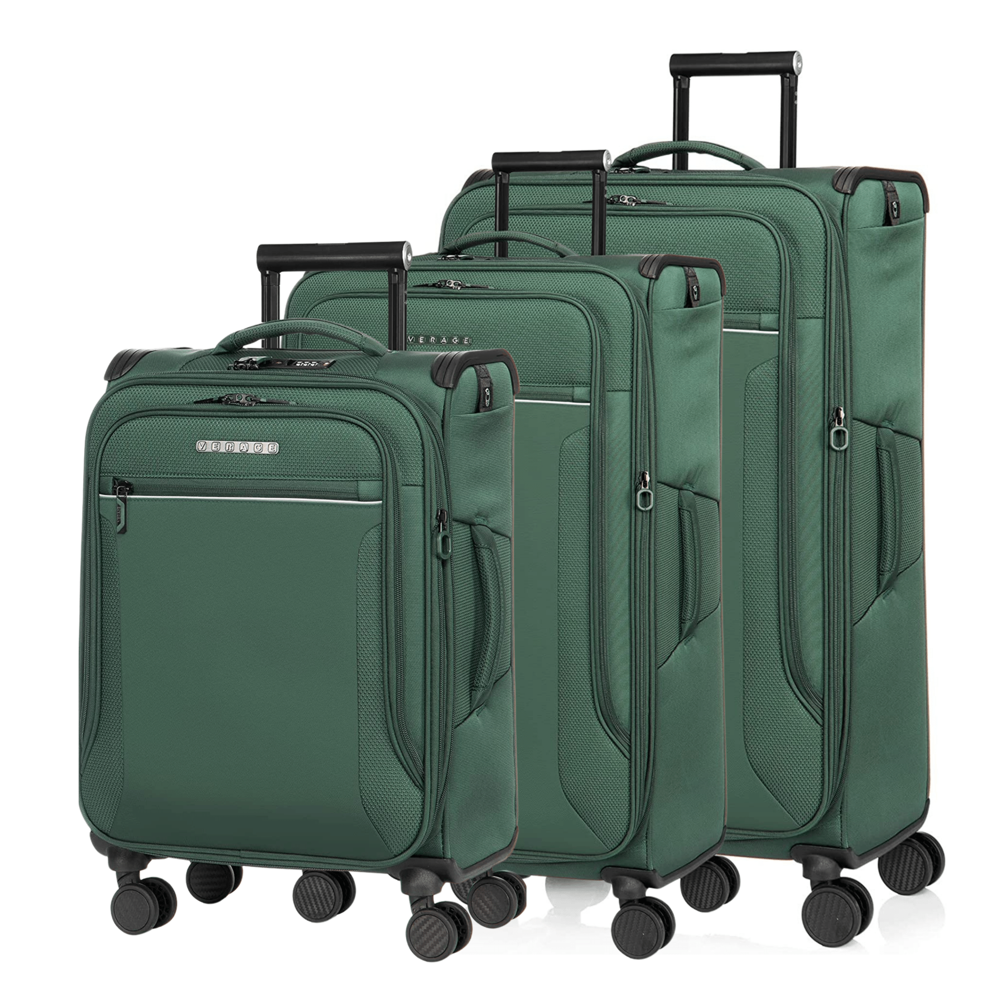 Toledo Suitcase Set Of 3 - Green - MOON - Luggage - Verage